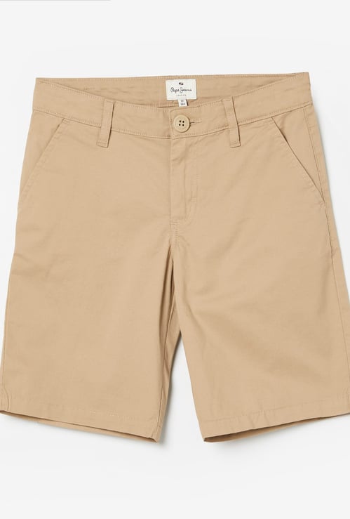 PEPE JEANS Boys Solid Regular Shorts