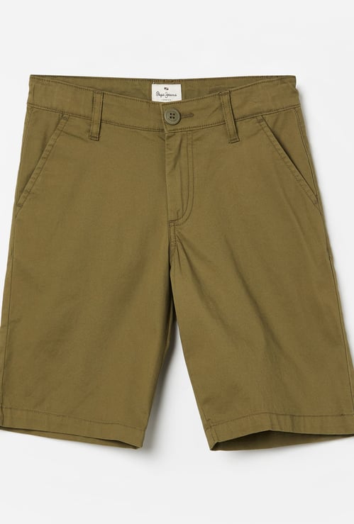PEPE JEANS Boys Solid Regular Shorts
