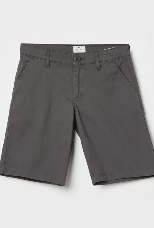 PEPE JEANS Boys Solid Regular Shorts