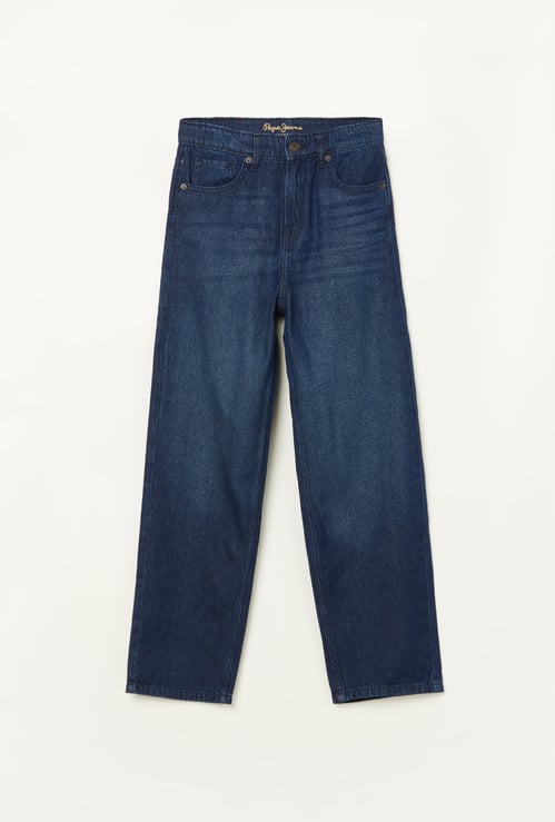 PEPE JEANS Boys Dark-Washed Relaxed Fit Jeans