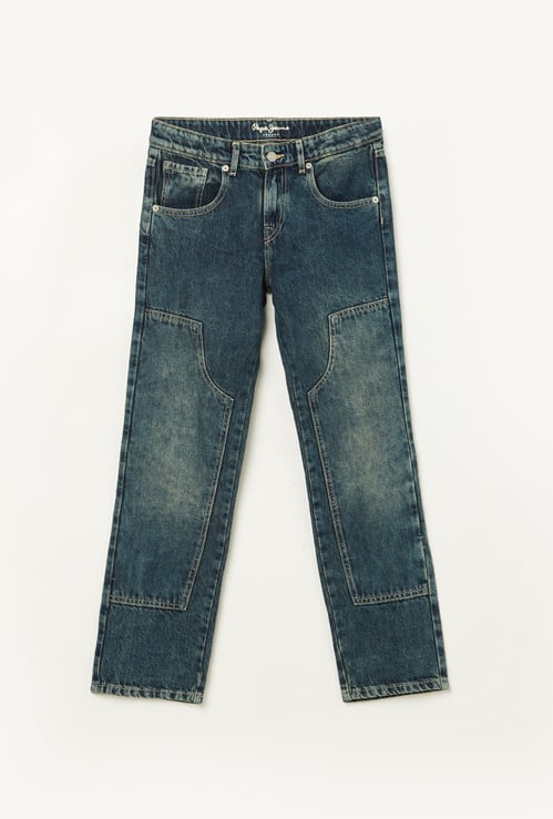 PEPE JEANS Boys Solid Skater Jeans (Regular)