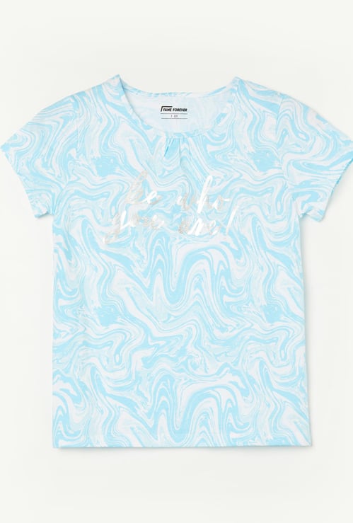 FAME FOREVER Girls Graphic Print T-shirt