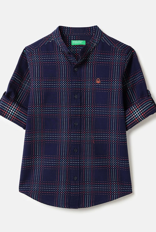UNITED COLORS OF BENETTON Boys Embroidered Shirt