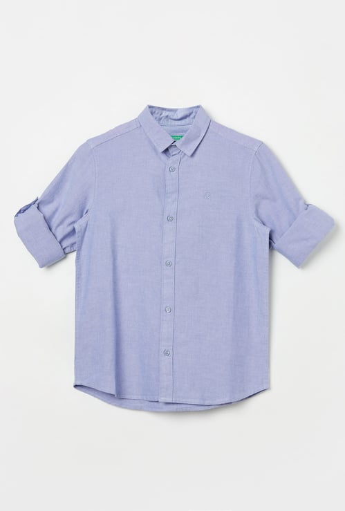 UNITED COLORS OF BENETTON Boys Solid Shirt