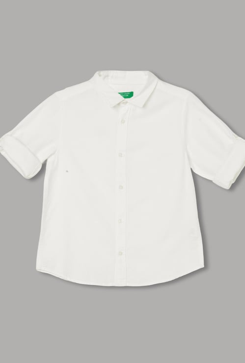 UNITED COLORS OF BENETTON Boys Solid Shirt