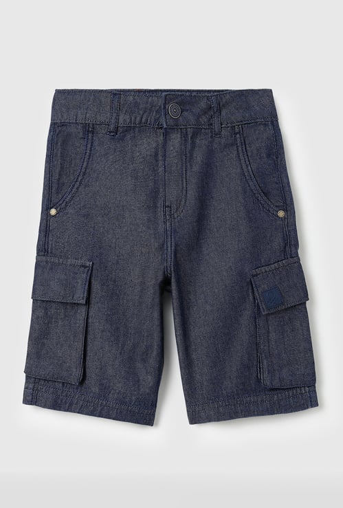 UNITED COLORS OF BENETTON Boys Solid Cargo Shorts