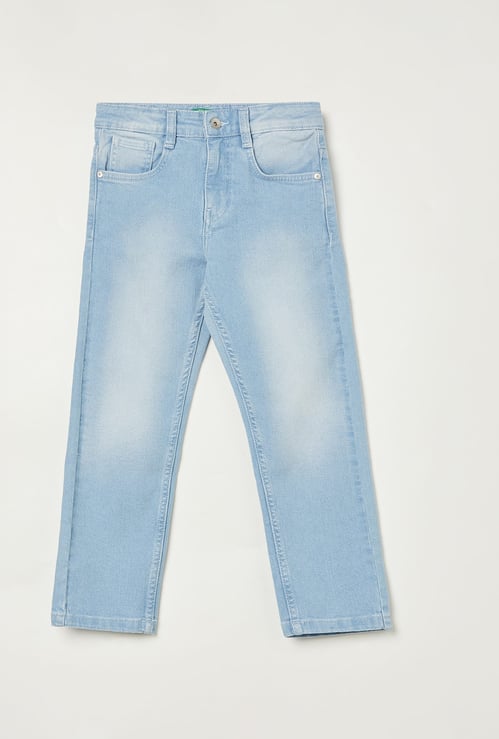 UNITED COLORS OF BENETTON Boys Washed Straight Fit Jeans