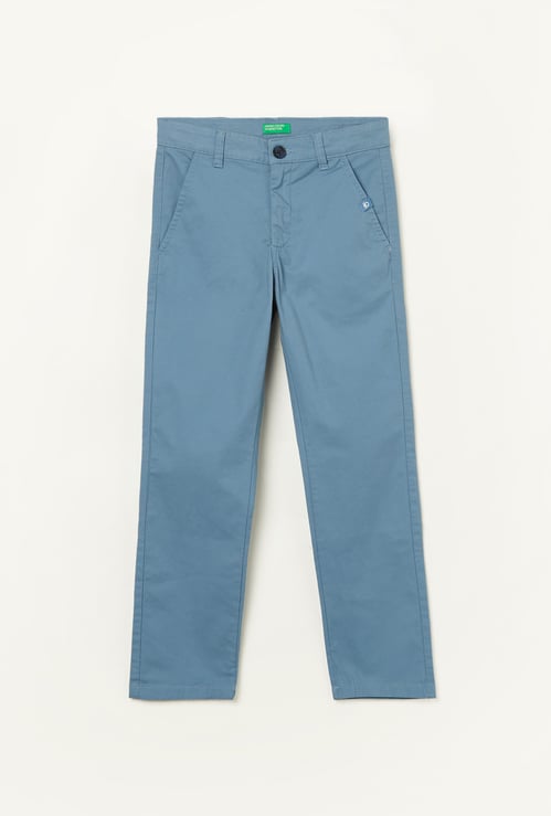 UNITED COLORS OF BENETTON Boys Solid Trousers