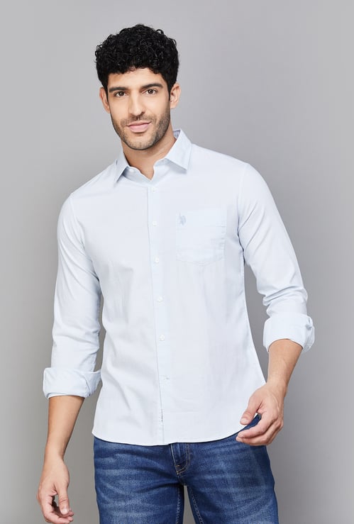 US POLO ASSN Solid Regular Fit Casual Shirt