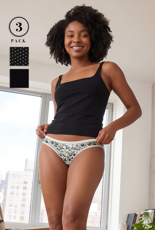 GINGER Assorted Bikini Panties - Pack of 3