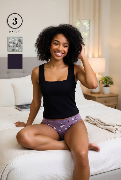 GINGER Assorted Bikini Panties - Pack of 3