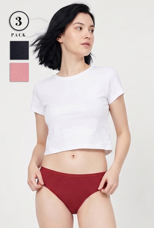 GINGER Assorted Hipster Panties - Pack 3