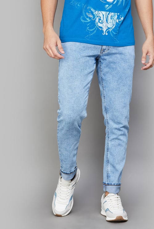 UNITED COLORS OF BENETTON Washed Slim Tapered Jeans