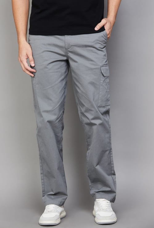 UNITED COLORS OF BENETTON Solid Slim Straight Cargos