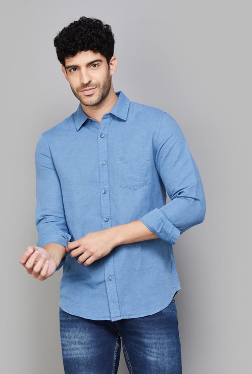 UNITED COLORS OF BENETTON Textured Regular Fit Shirt