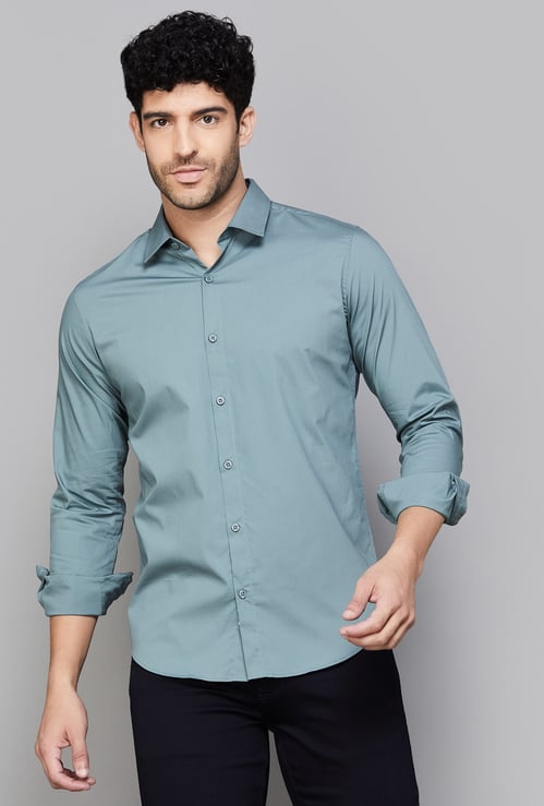 UNITED COLORS OF BENETTON Solid Slim Fit Shirt