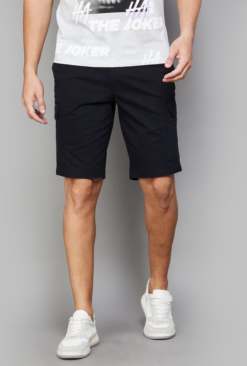 UNITED COLORS OF BENETTON Solid Cargo Shorts