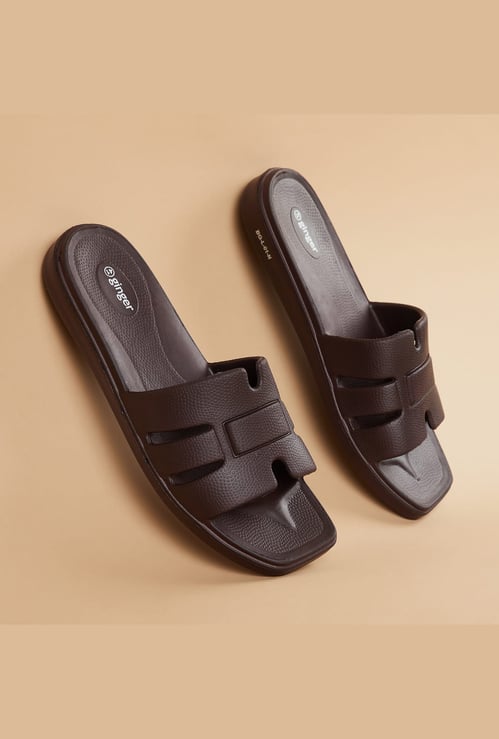 GINGER Textured Flip Flops