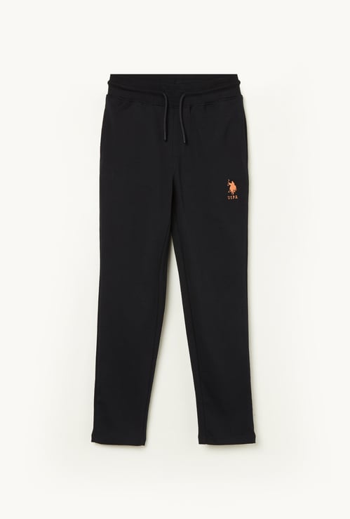 US POLO ASSN KIDS Boys Solid Track Pants