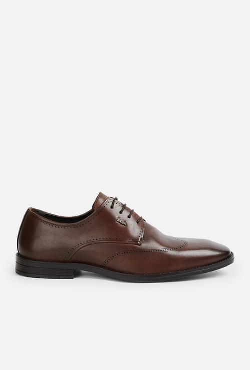 LEE COOPER Solid Lace-Up Shoes