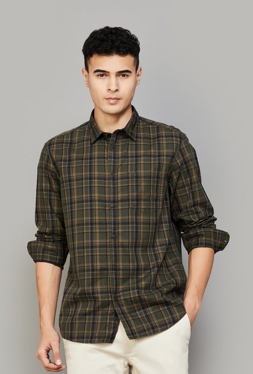 INDIAN TERRAIN Checked Classic Fit Shirt
