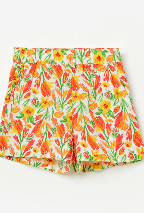 UNITED COLORS OF BENETTON Girls Printed Shorts
