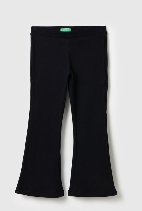 UNITED COLORS OF BENETTON Girls Solid Flat Front Trousers
