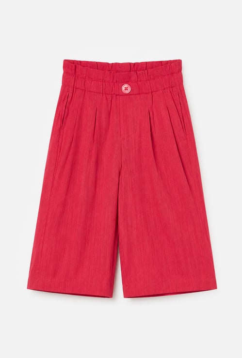 UNITED COLORS OF BENETTON Girls Solid Flat Front Trousers