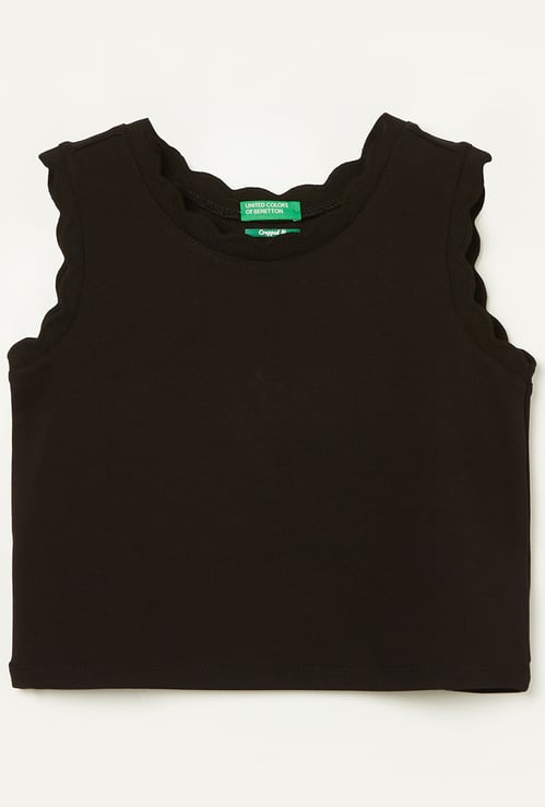 UNITED COLORS OF BENETTON Girls Solid Top