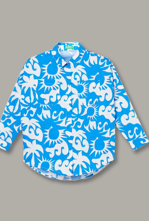 UNITED COLORS OF BENETTON Girls Printed Shirt