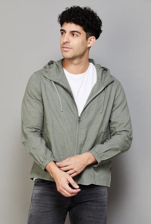 LEVI'S Solid Hooded Jacket
