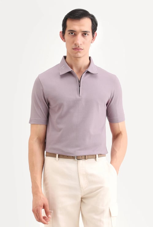 RARE RABBIT Solid Polo T-shirt