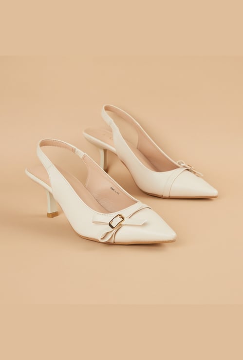 CODE Textured Kitten Heels