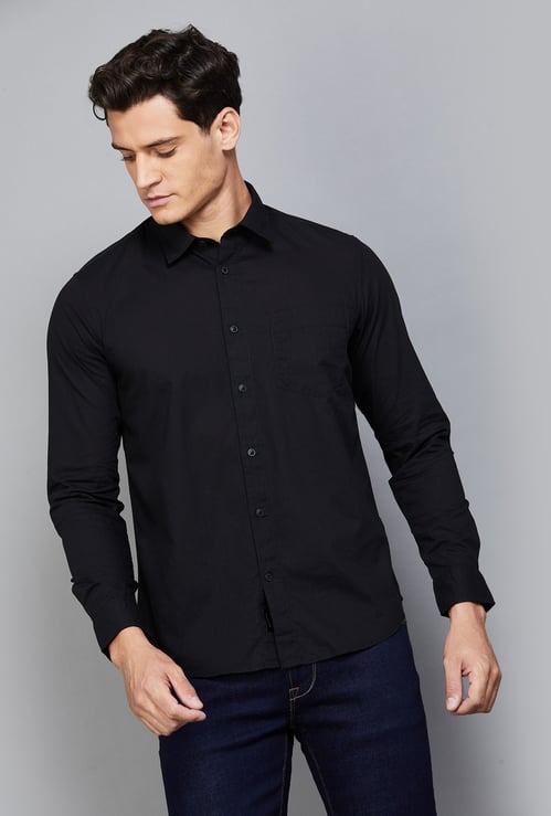 FLYING MACHINE Solid Regular Fit Shirt