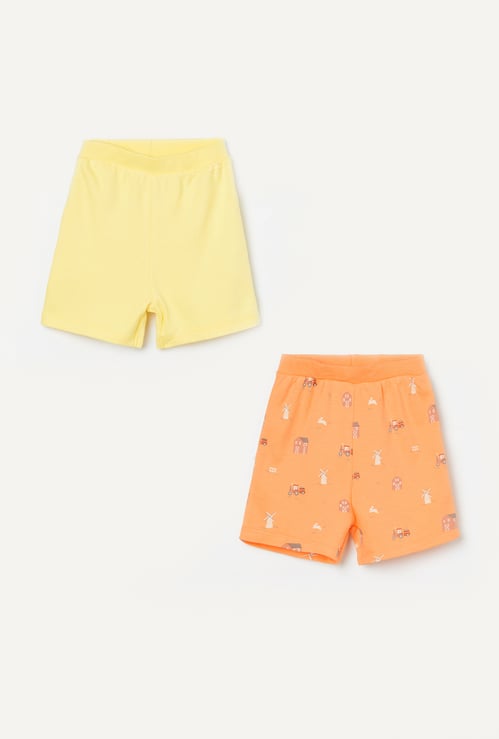 FS MINI KLUB Boys Assorted Shorts - Pack of 2