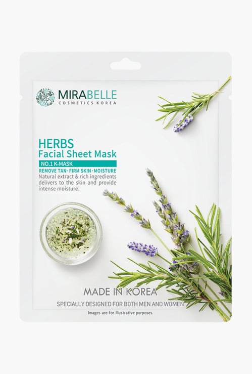 MIRABELLE Herbs Facial Sheet Mask - 25ml
