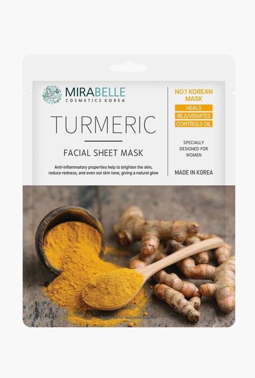 MIRABELLE Turmeric Facial Sheet Mask - 25ml