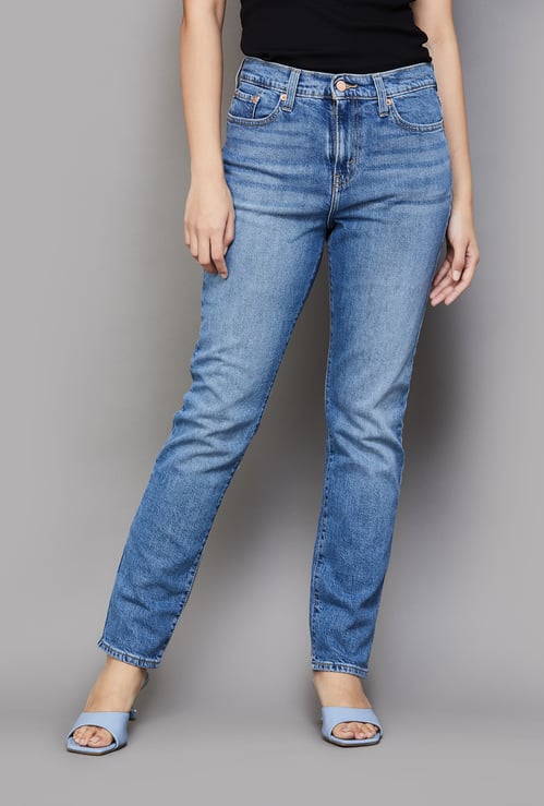 LEVI'S Washed Straight Fit Jeans