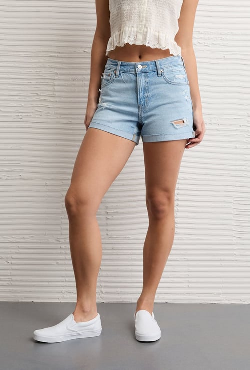 AMERICAN EAGLE Distressed Denim Shorts