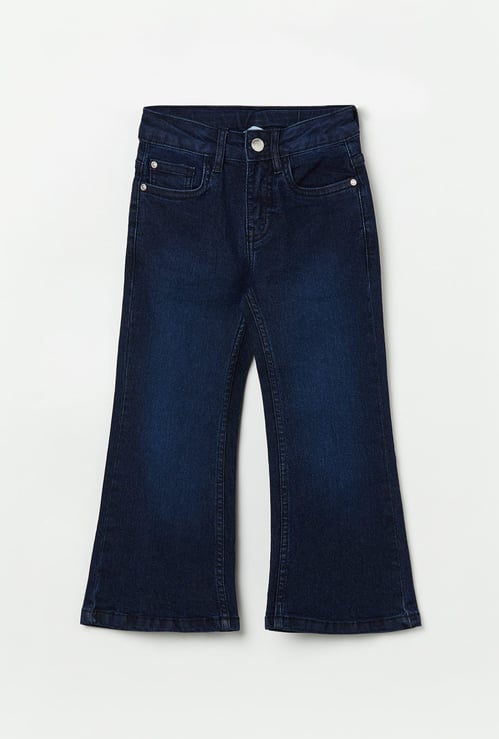 FAME FOREVER Girls Solid Mid-Rise Jeans