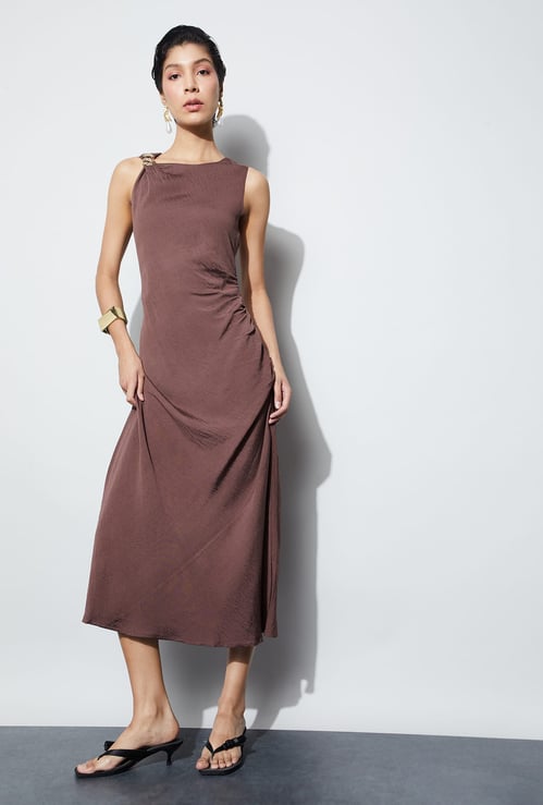 CODE Textured Midi Dress