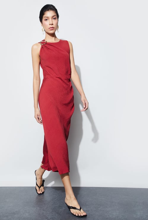 CODE Textured Midi Dress