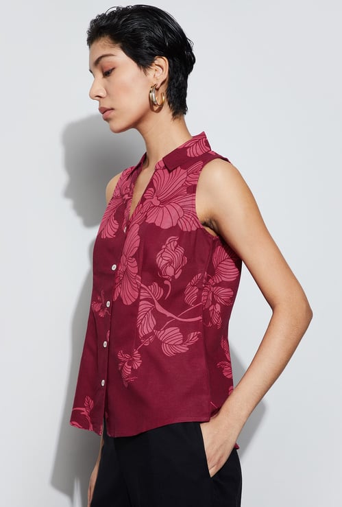 CODE Floral Print Shirt