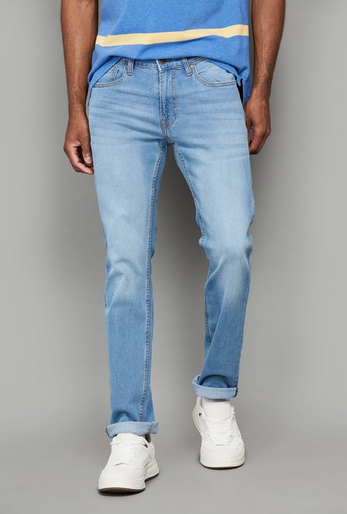PEPE JEANS Light Wash Slim Straight Jeans