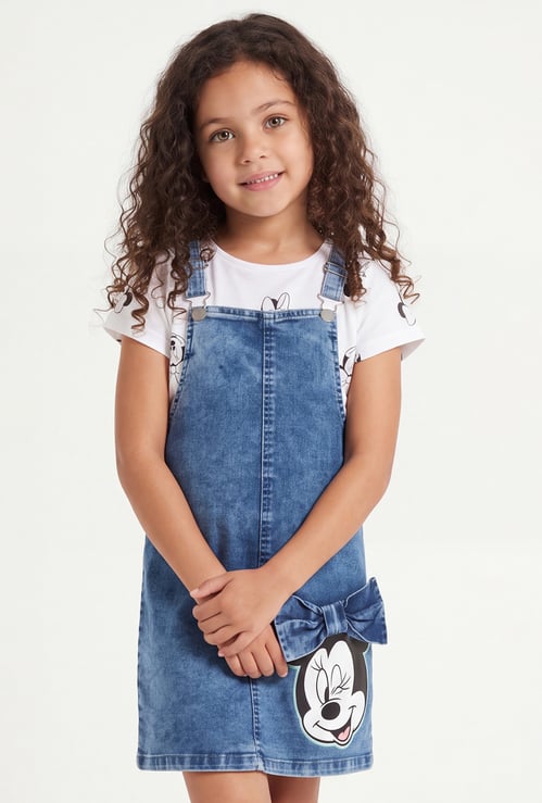 FAME FOREVER Girls Character Dungaree Set