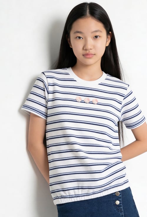 FAME FOREVER Girls Striped T-shirt