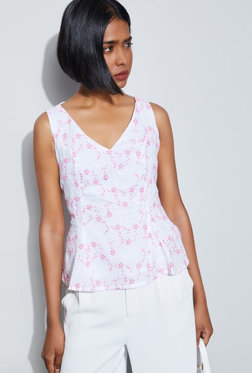 CODE Schiffli Top