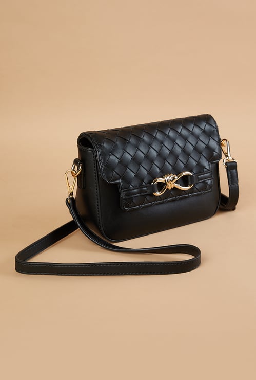 CODE Basket Weave Sling Bag