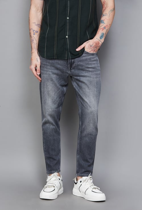 FLYING MACHINE Washed Mankle Jeans (Slim Tapered)