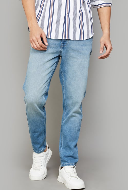 FLYING MACHINE Washed Slim Tapered Jeans